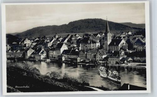 8253 Diessenhofen Fotomontage AK Dampfer