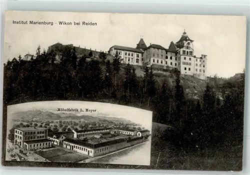 4806 Wikon 1913 - Institut Marienburg Möbel Fabrik Mayer