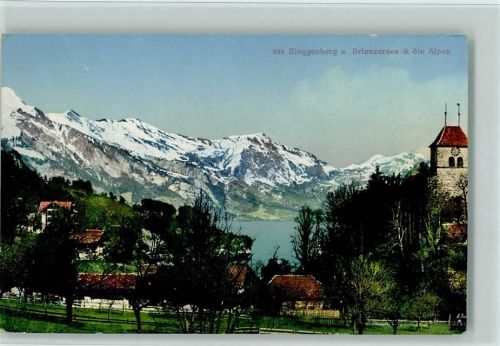 3852 Ringgenberg BE - a. Brienzersee und die Alpen