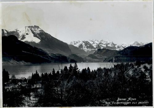 6045 Meggen Gebrauchsspuren Berner Alpen, Blick von Vordermeggen