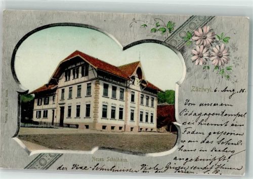 3532 Zäziwil 1906 - Neues Schulhaus Passepartout