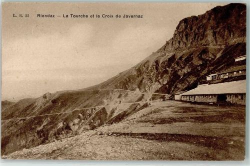 1884 Villars-sur-Ollon 1914 - Riondaz la Tourche Croix de Javernaz Feldpost Gr Art Fort 5