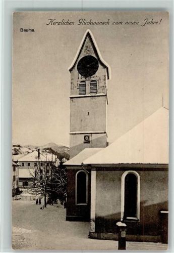 8494 Bauma - Kirche Winter Neujahrswünsche
