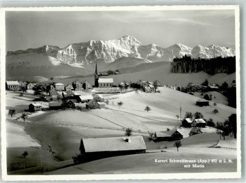 9103 Schwellbrunn Winter Säntis