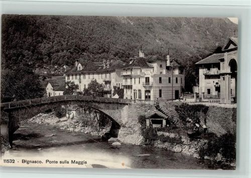 6676 Bignasco - Nr. 11532 Phototypie, Ponte sulla Maggia, gute Erhaltung AK