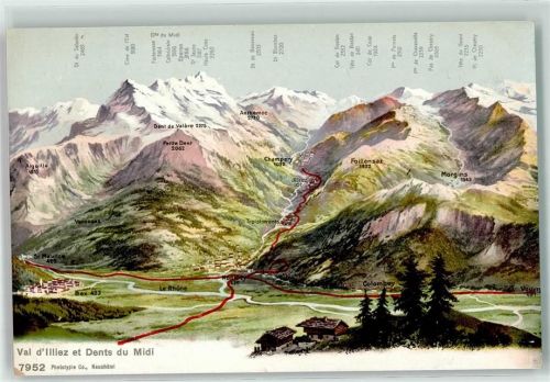 1873 Val-d'Illiez - Vogelschau