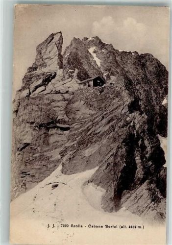 1986 Arolla 1920 Foto AK Cabane Bartol