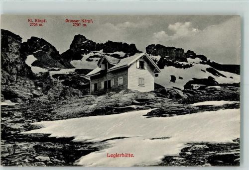 Leglerhütte - Leglerhütte mit Kl. Kärpf und Gr. Kärpf
