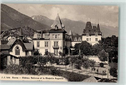 3960 Sierre 1918 - Chateau Bellevue Englische Kapelle