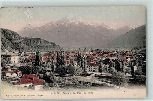 1860 Aigle 1908 Gebrauchsspuren Dent du Midi