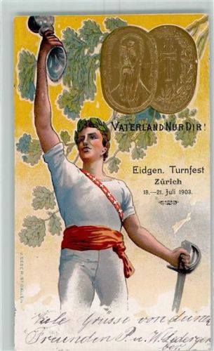 8000 Zürich 1903 Prägedruck Lithographie AK