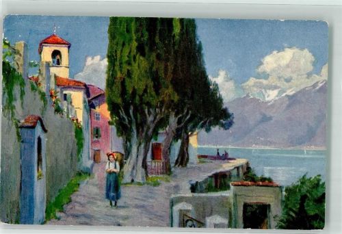 6614 Brissago Künstlerkarte sign. Kutscha Die Schweiz