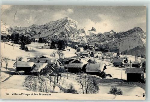 1884 Villars-sur-Ollon 1912 - Les Muverans Winter