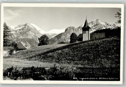 3782 Lauenen b. Gstaad 1963 Foto AK Kirche