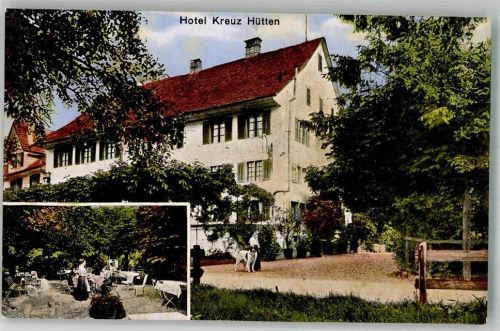 8825 Hütten Foto AK Hotel Kreuz