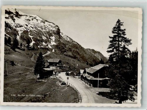 1865 Les Diablerets Ormont-Dessus Foto AK Col du Pillon