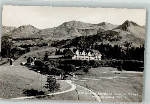 6433 Stoos SZ Foto AK Hotel Kurhaus