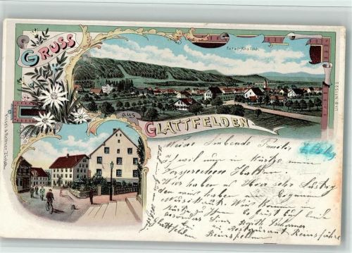 8192 Glattfelden 1899 BOAKC Lithographie