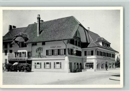 3270 Aarberg 1950 - Gasthof Falken , sehr gute Erhaltung AK