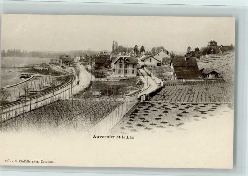 2012 Auvernier - Strassenansicht, Verlag Chiffelle, gute Erhaltung AK