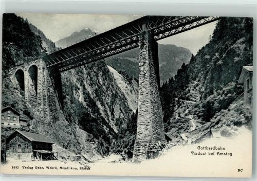 6474 Amsteg - Gotthardbahn Viadukt