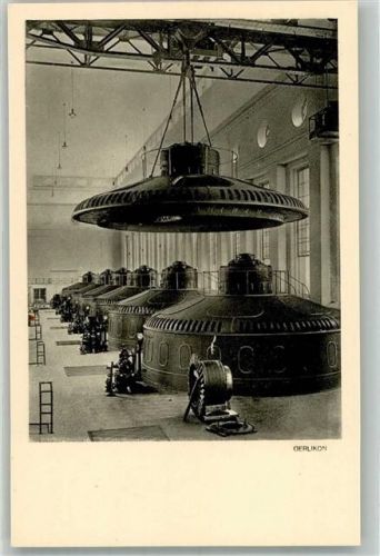 8193 Eglisau Foto AK Kraftwerk Drehstrom-Generatoren
