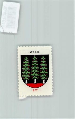 9044 Wald AR - Vignette Wappen Kaffee Hag ca 1920-1940 Tannenbaum