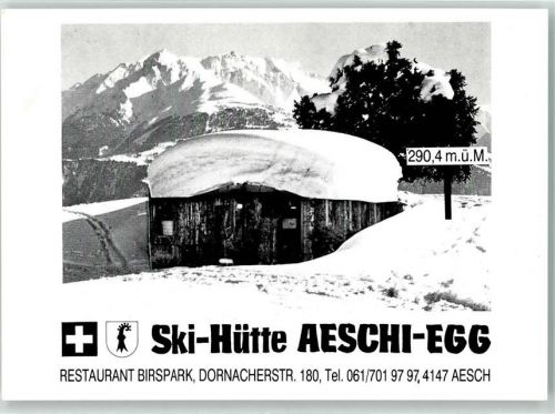 4147 Aesch BL - Skihütte Aeschi-Egg Winter