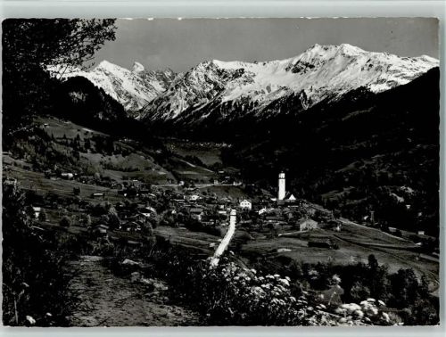 7247 Saas im Prättigau - Blick gegen Klosters und die Silvrettagruppe