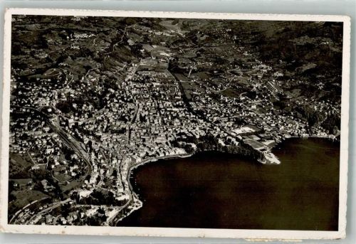 6936 Cademario 1953 Foto AK Fliegeraufnahme Luftpost