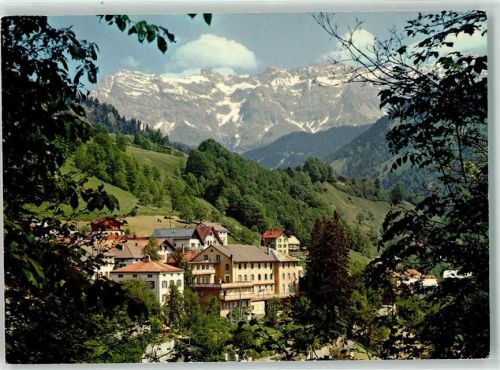 7212 Seewis Dorf Foto AK Gott hilft Häuser