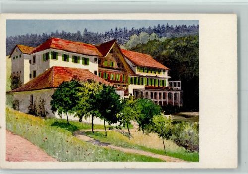 8488 Gyrenbad 1933 Künstlerkarte ob Turbental