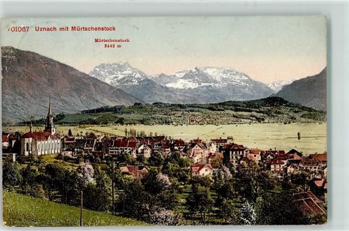 8730 Uznach 1910 - Mürtschenstock Kirche