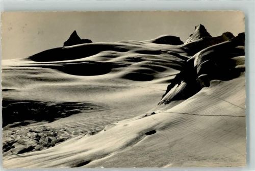 Mont Cervin Foto AK Winter Foto Gyger Dent d´Herens Ferpeele-Gletscher