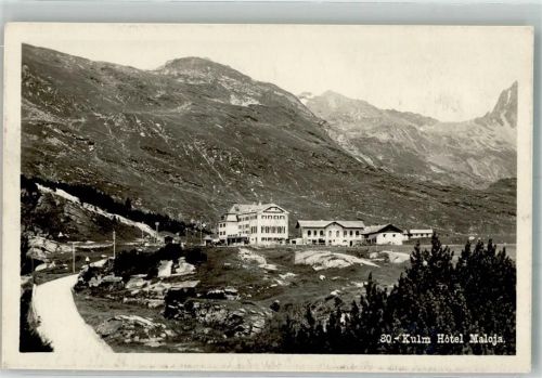 Kulm 1927 Foto AK Hotel Maloja