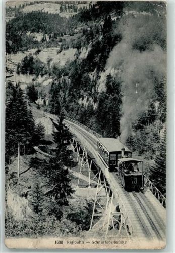 Rigibahn 1909 - Schnurtobelbrücke