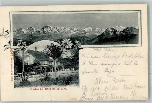 Gurten Kulm 1907 Gebrauchsspuren Einriß
