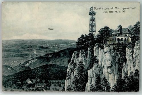 4145 Gempen Gebrauchsspuren Restaurant Gempenfluh Aussichtsturm