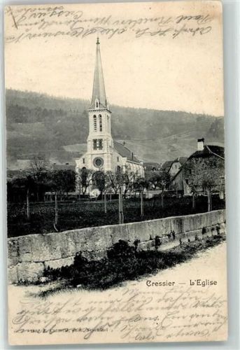 2088 Cressier NE 1904 - Kirche