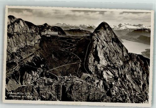 Pilatus Kulm 1945 Foto AK Hotel