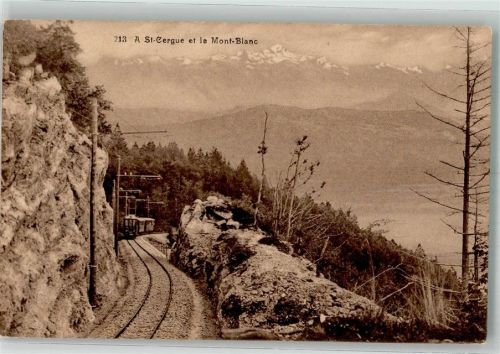 1264 St-Cergue Foto AK Bergbahn