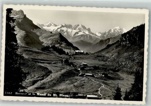 Villars VD Foto AK Massif du Mt.Blane