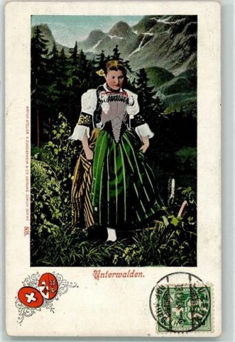 1904 - Unterwalder Trachtenfrau