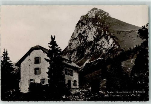 8753 Mollis - Naturfreundehaus Frohnalp Frohnalpstock Feldpost Gebirgskurs