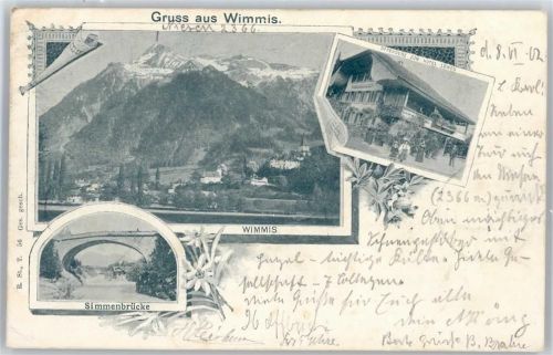 3752 Wimmis - Hotel zum Löwen verziert