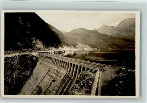 8858 Innerthal Wägital - Kraftwerk Wäggithal Staumauer Stausee neue Strasse nach Neu-Innerthal