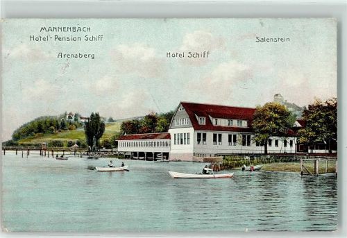 8268 Mannenbach-Salenstein - Hotel Pension Schiff Arenaberg Ruderboot