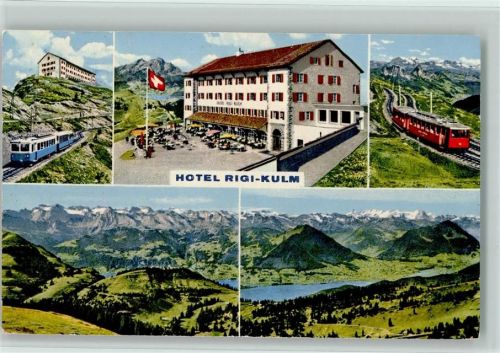 6410 Rigi Kulm - Hotel Rigi-Kulm Arth-Rigi-Bahn Vitznau-Rigi-Bahn Blick vom Rigi-Kulm auf Urner- Unterwaldner- und Berneralpen