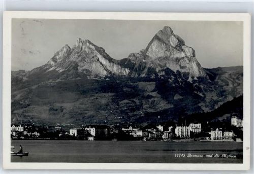 Holzegg Foto AK Brunnen Mythen