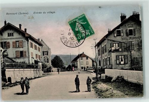 2926 Boncourt - Frontiere Franco Suisse Entree du village Hotel Monnier
